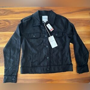 Tommy Bahama Two Palms Raw Edge Black Jacket NWT XS